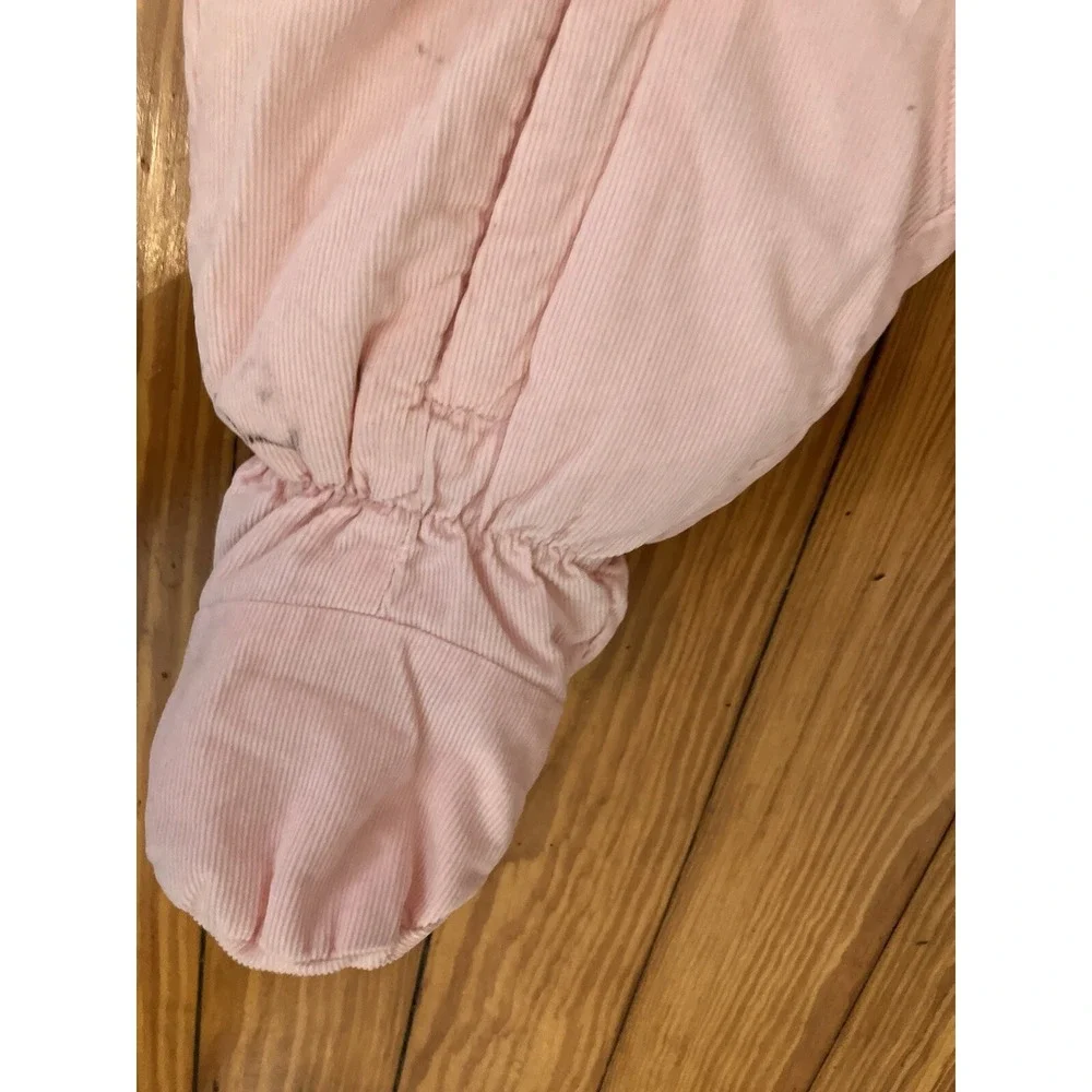 Lands' End Baby Infant 3 Month Pink‎ corduroy Snow Suit Bunting Suit Girl